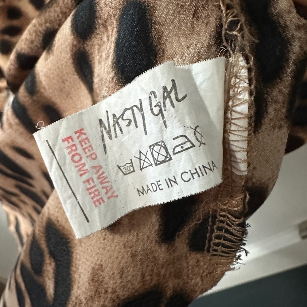 Nastygal Leopard Print Tank/Cami Size US 4 - Picture 6 of 6